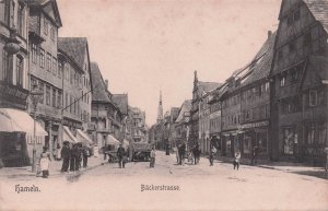 Backerstrasse Hameln Rare Old Shops & Transport German Postcard
