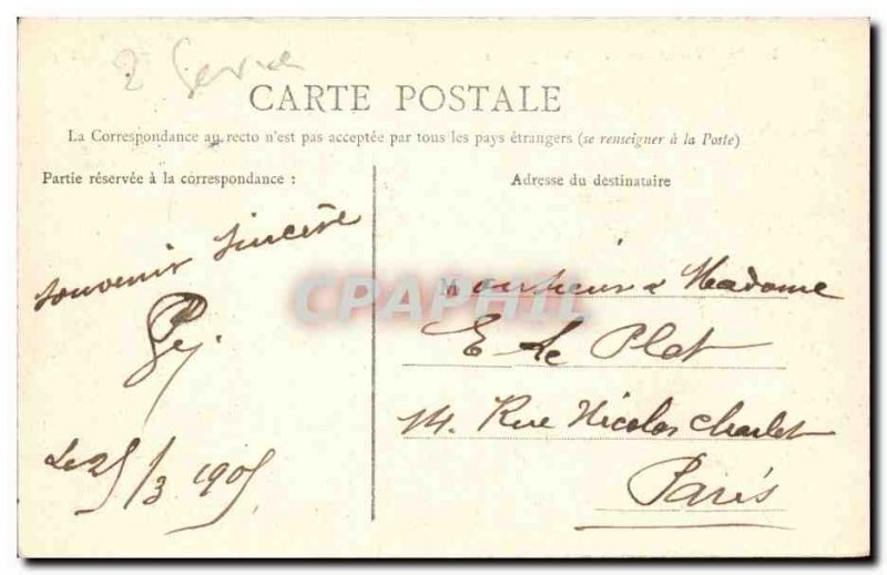 Saint Maixent Old Postcard General view