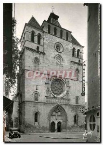 Postcard Modern Cahors The Cathedral Facade principale