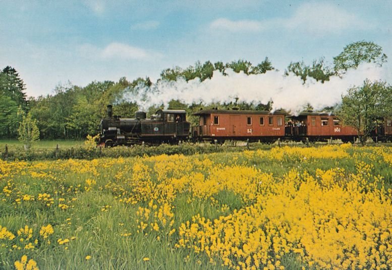 Anten Grafsnas Jarnvag Alingsastrakten 3039 Swedish Train Rail Postcard