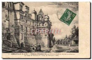 Old Postcard Ambleville Chateau d & # 39Ambleville