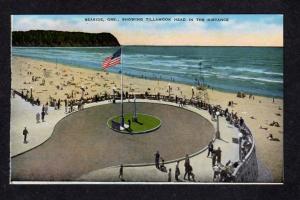 OR Vintage View Seaside Tillamook Head Oregon Postcard PC Carte Postale