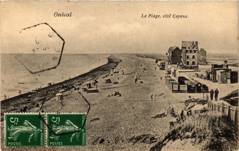 CPA Onival La Plage, cote Cayeux FRANCE (1014503)