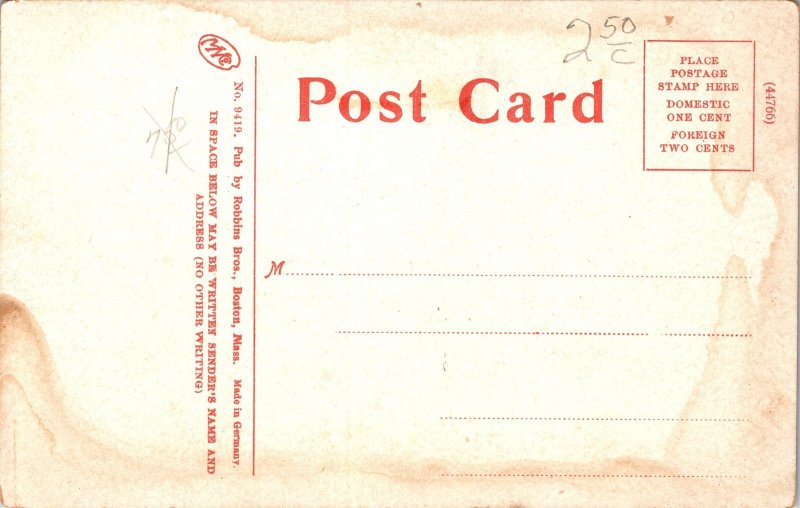 Postcard Vermont Richford Province Street View Pub. Robbins Bros. ~1910 V177