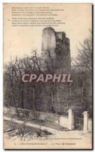 Old Postcard Chateaurenault Tower Carament