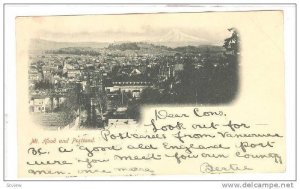 Scenic view,Mt.Hood and Portland,Maine, PU-1904