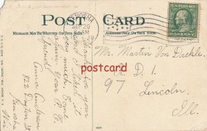 1910 PENNOYER SANITARIUM Kenosha WI, publ Bishop, mailed to Martin Von Drehle