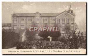 Old Postcard institution Miss Rouillaud Montlhery