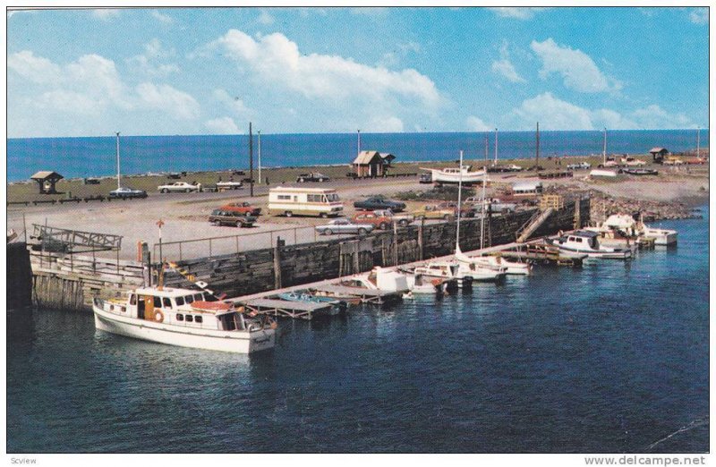 The Marina At The Entrance Of The Matane River,  Quebec, Canada, PU-1975