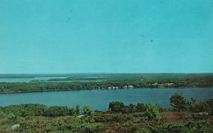 Postcard View of Belgrade Lakes From Blueberry Hill Lookout Belgrade Lake Maine