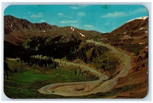 c1965 Timberline Loveland Pass Elev Highway US 6 Colorado CO Vintage Postcard