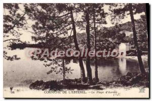 Postcard Old Cornichel De L'Esterel On The Beach Aurelle