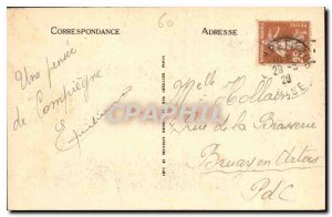 Old postcard Compiegne Chateau Flower Show