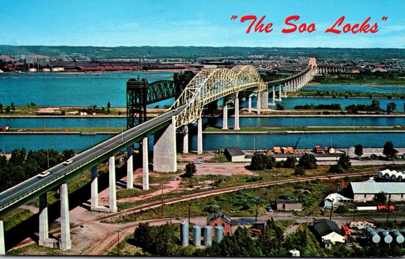 Michigan Sault Ste Marie Soo Locks and International Bridge