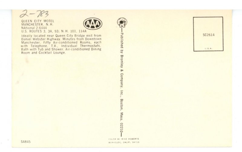 NH - Manchester. Queen City Motel