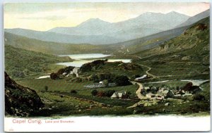 M-56552 Lake and Snowdon Capel Curig Wales United Kingdom Europe