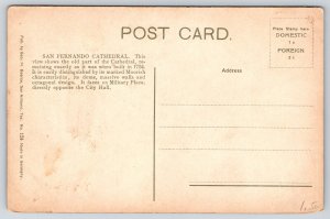 San Antonio Texas~San Fernando Cathedral~Dome~Gothic Revival~c1910 Postcard
