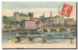 CARTE Postal Pau Panorama Old Bridge and Jurancon