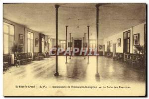 Old Postcard St Meen le Grand Community of lmmaculee Design The exercises Hall
