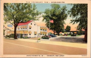 Postcard NJ Cranbury - The Cranbury Inn - State Highway 25