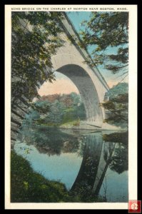 Echo Bridge on the Charles at Newton Near Boston, Mass (L/L Corner Crease)