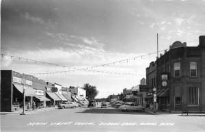 Postcard RPPC 1940s Main Street South Elbow Lake Minnesota 24-5410