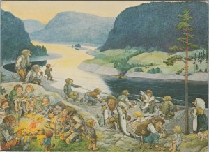 Children's Art Postcard - Norwegian Fantasy Art Illustration  RR17345