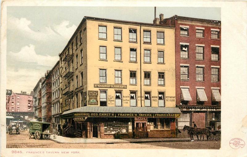 c1906 Chromograph Postcard 9846 Fraunce's Tavern New York City NY 