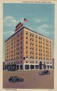 Michigan Benton Harbor Vincent Hotel Curteich