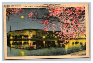 Vintage 1941 Postcard Cherry Blossoms Bureau of Engraving Washington DC