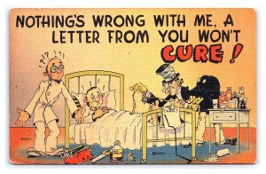 Nothing's Wrong With Me A Letter From You Won't Cure Comic Postcard