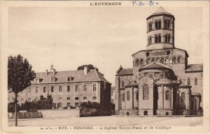 CPA ISSOIRE L'Eglise Saint-Paul et le College (1252798)