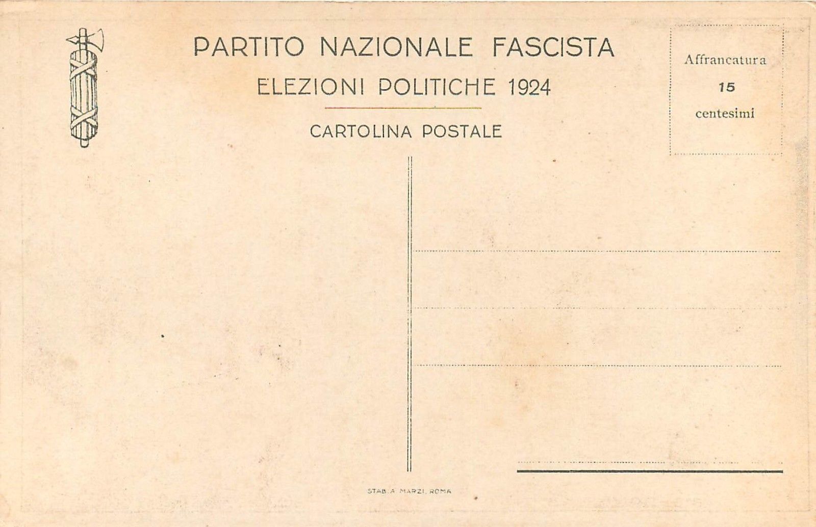 Italy National Fascist Party in elections 1924 Fascism vs. Bolshevism ...