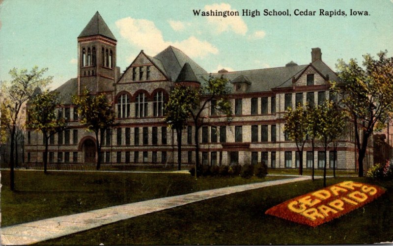 Iowa Cedar Rapids Washington High School 1912