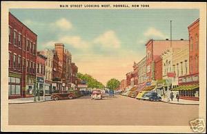 Hornell, New York, Main Street Looking West (1940s)