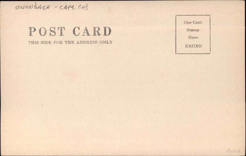 Shipwreck Washed Ashore on Cape Cod THE ONONDAGA Real Photo Postcard c1905 