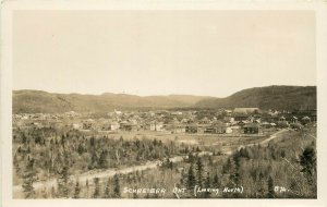 1940s RPPC Postcard 874. Schreiber Ontario Canada Town View Unposted