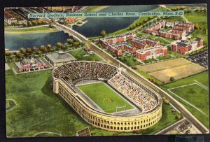 Massachusetts CAMBRIDGE Harvard Stadium Business School and Charles River LINEN