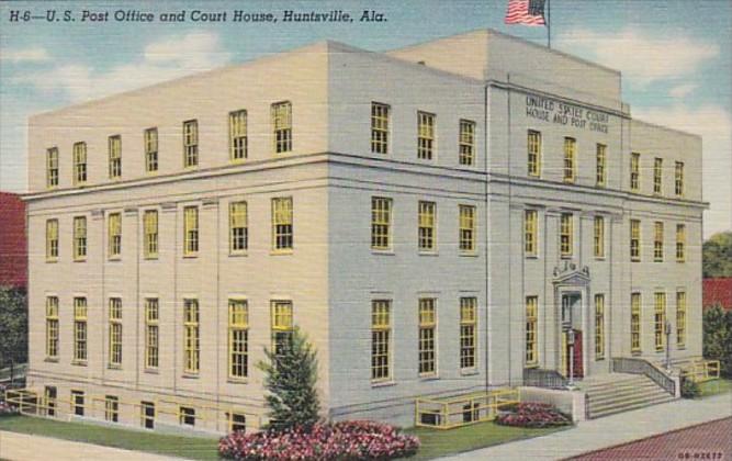 Alabama Huntsville Post Office and Court House Curteich