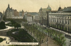 argentina, BUENOS AIRES, Plaza de Mayo, Castado Norte (1910s) Postcard