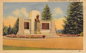 Lincoln Speech Memorial Gettysburg, Pennsylvania PA  