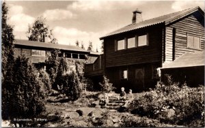 Sweden Siljanskolan Tällberg Vintage RPPC 09.75