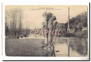 Mortagne Old Postcard The mill of Old Bridge