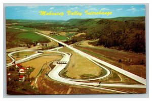 Vintage 1960's Postcard Mahoning Valley Interchange Pennsylvania Turnpike