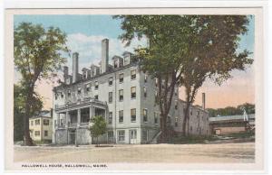 Hallowell House Hallowell Maine 1920c postcard