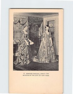 Postcard Brocade Dresses Museum Of The City Of New York City New York USA