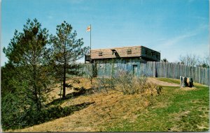 Pilgrims Fort Plimoth Plantation Plymouth MA Mass Unused Vintage Postcard F25