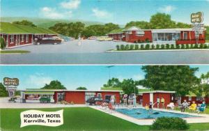 Autos Karrville Texas Holiday Motel 1970 roadside Jorns Distinctive 10329