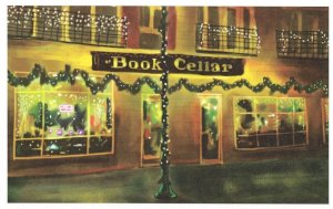 Book Cellar Chicago Illinois Bookstore Shop Oil Painting Postcard