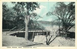 IA, Washington, Iowa, Creek Bridge West, No. 57198